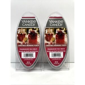 Yankee Candle Christmas Morning Punch Fragranced Wax Melts 2.6oz 6-Pack Lot of 2